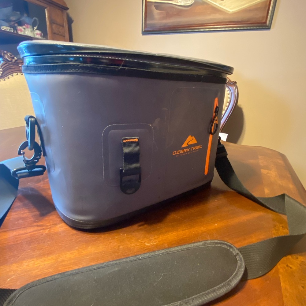 Ozark Trail Gray and Black Soft Sided Cooler